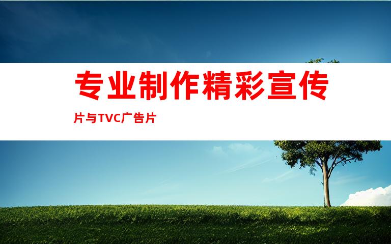 专业制作精彩宣传片与TVC广告片