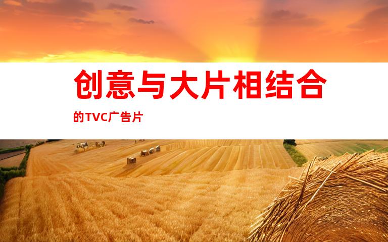 创意与大片相结合的TVC广告片