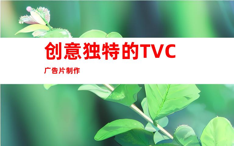 创意独特的TVC广告片制作