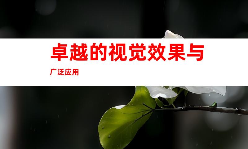 卓越的视觉效果与广泛应用