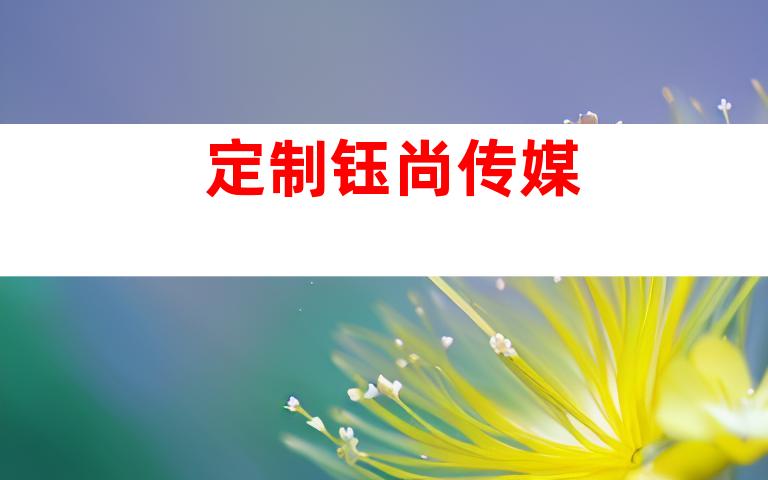 定制钰尚传媒