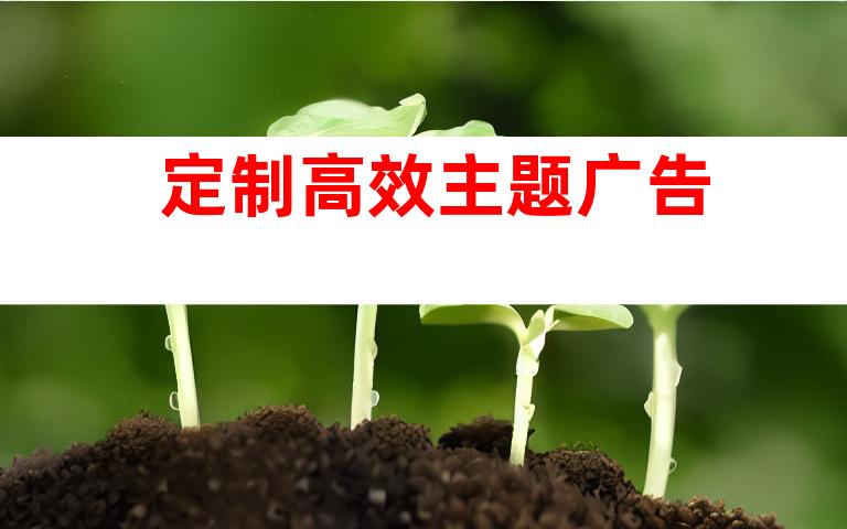 定制高效主题广告