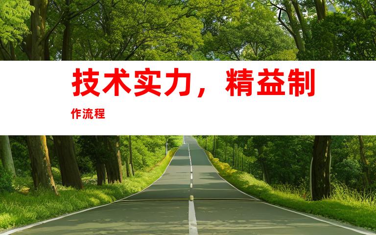 技术实力，精益制作流程