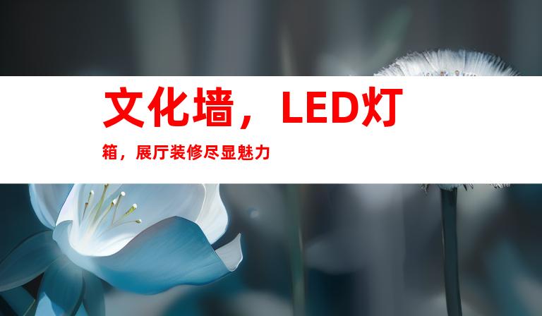 文化墙，LED灯箱，展厅装修尽显魅力