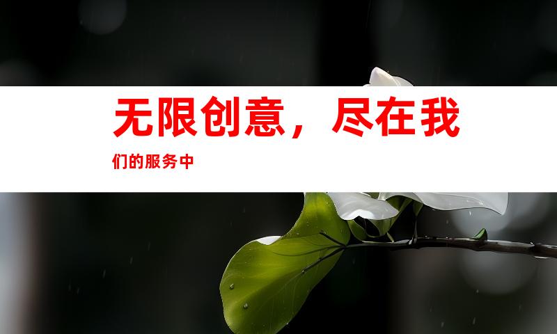 无限创意，尽在我们的服务中