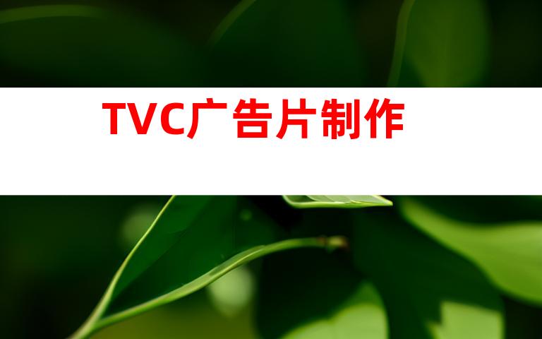 TVC广告片制作